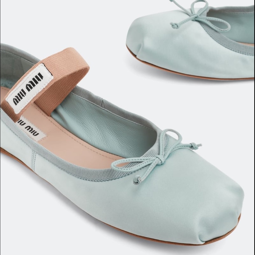 **FOUND***ISO Miu Miu Blue Satin Ballerinas